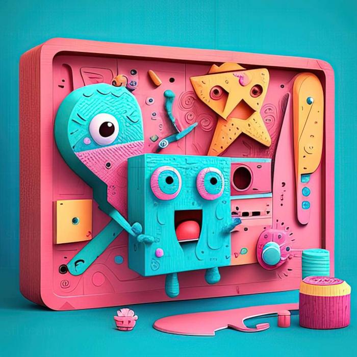 3D model Snipperclips  Cut it out together game (STL)